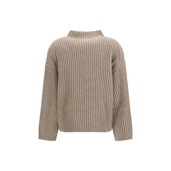 Brunello Cucinelli Beige Wool Oves Aries Turtleneck