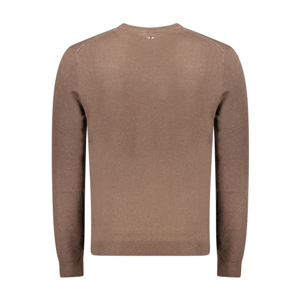 Napapijri Brown Wool Sweatshirt