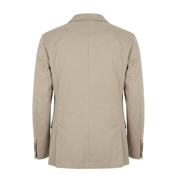 Roberto Pepe Luxury Beige Cotton Men's Jacket