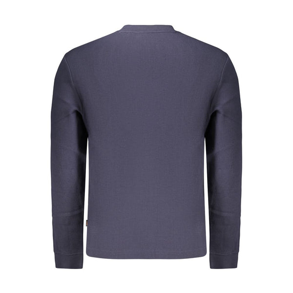 Hugo Boss Blue Cotton Mens Shirt