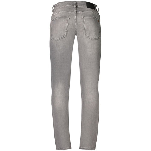 Hugo Boss Grey Cotton Men's Jeans