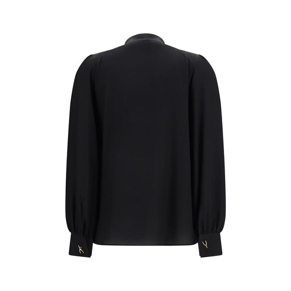 Alexander McQueen Black Silk Blouse