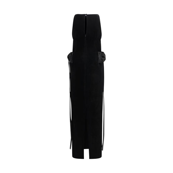Self-Portrait Black Polyester Casual Dress