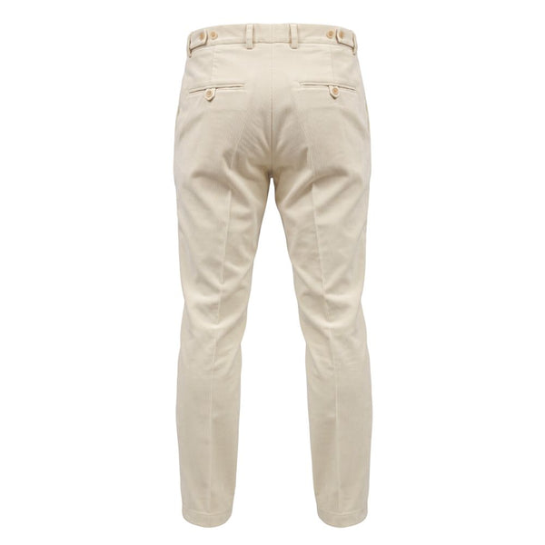 Roberto Pepe Luxury White Nylon Men's Pants