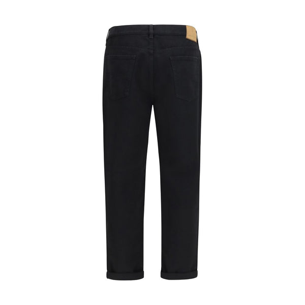 Brunello Cucinelli Black Cotton Jeans Denim
