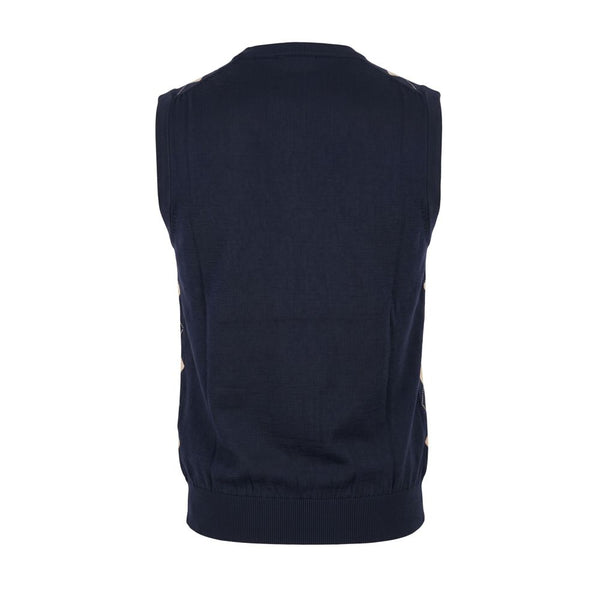 Malo Blue Cotton Men Sweater