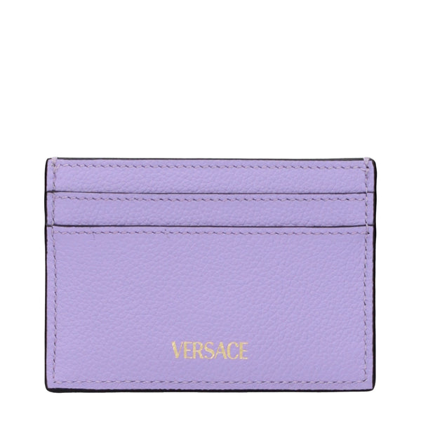 Versace Purple Leather Cardholder