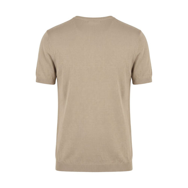 Roberto Pepe Luxury Beige Cotton Men Sweater