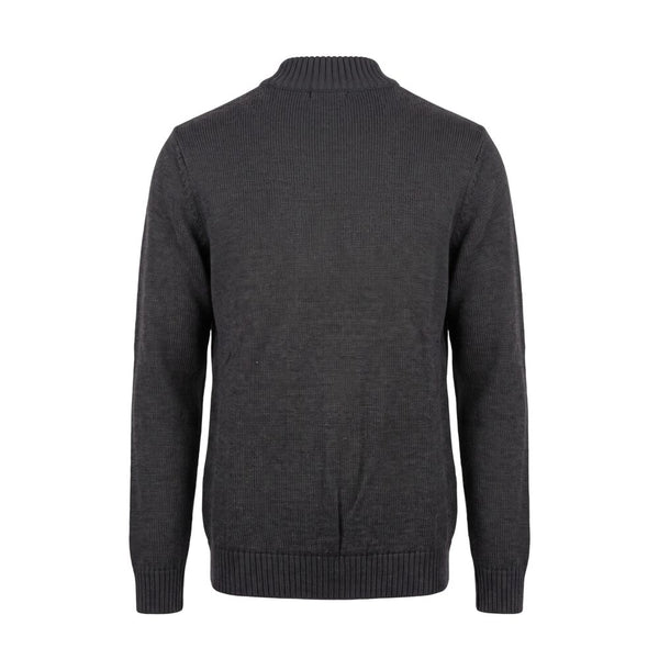 Roberto Pepe Luxury Grey Wool Men Sweater