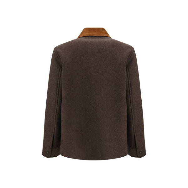 Valentino Garavani Brown Wool Oves Aries Full-Length Jacket