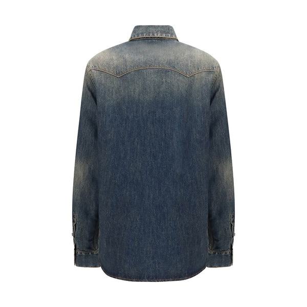 Fendi Blue Denim Shirt