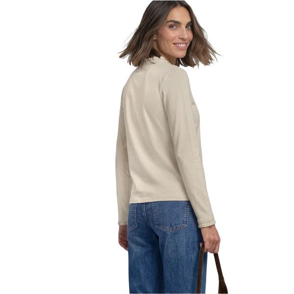 Street One Beige Cotton Long Sleeve T-Shirt