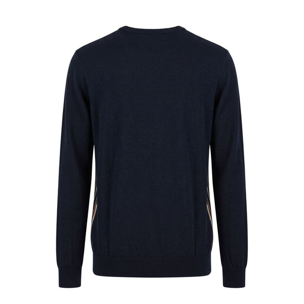 Roberto Pepe Luxury Blue Wool Men's Sweater