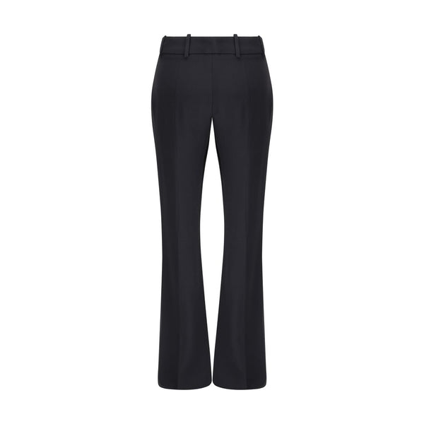 Alexander McQueen Black Acetate Flared Pants