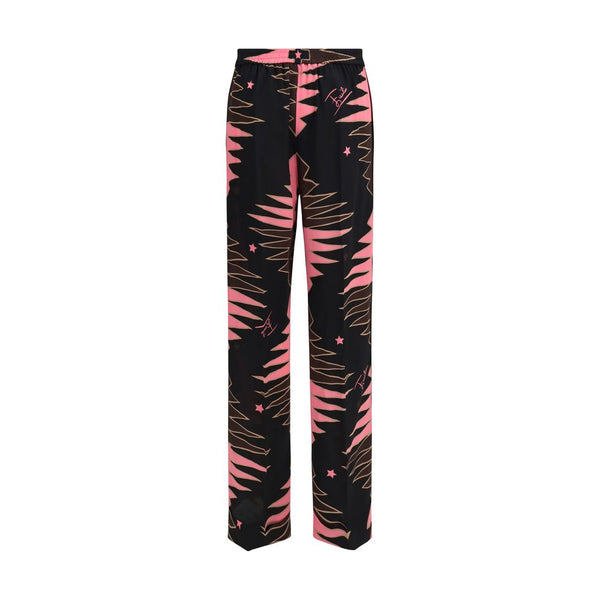 Emilio Pucci Multicolor Silk Casual Pants