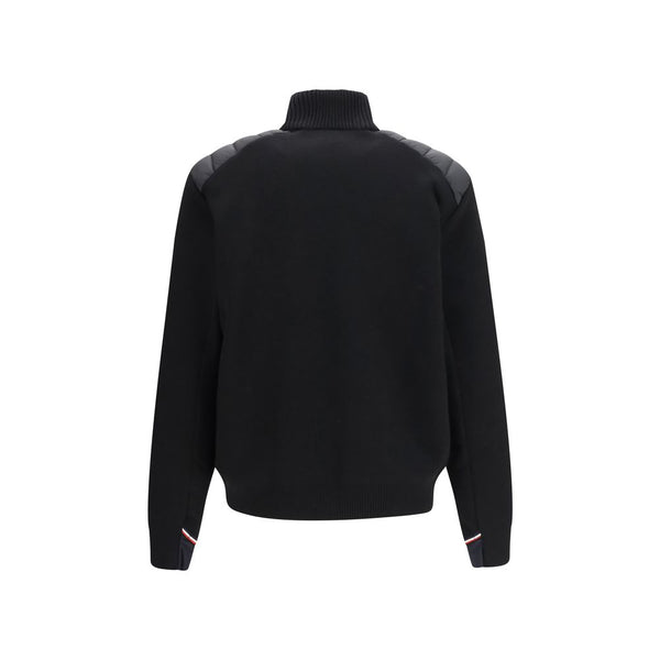 Moncler Grenoble Black Wool Oves Aries Cardigan