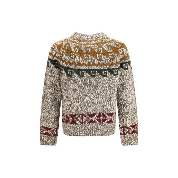 Moncler Grenoble Beige Wool Oves Aries Sweatshirt