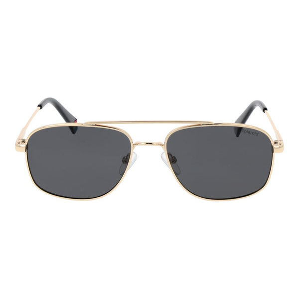 Polaroid Gold Metal Sunglasses
