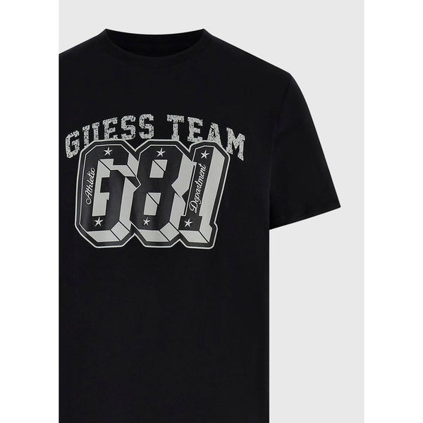 Guess Black Cotton T-Shirt