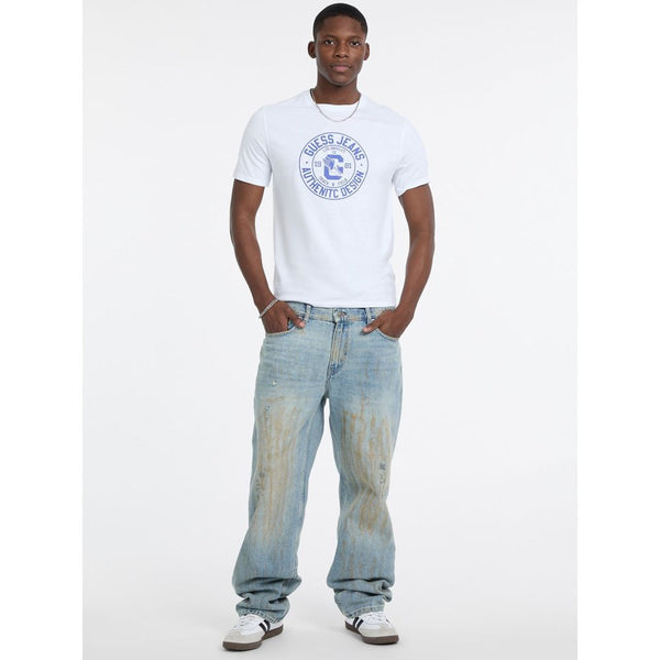 Guess Jeans White Cotton T-Shirt