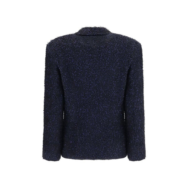 Giorgio Armani Blue Polyamide Blazer