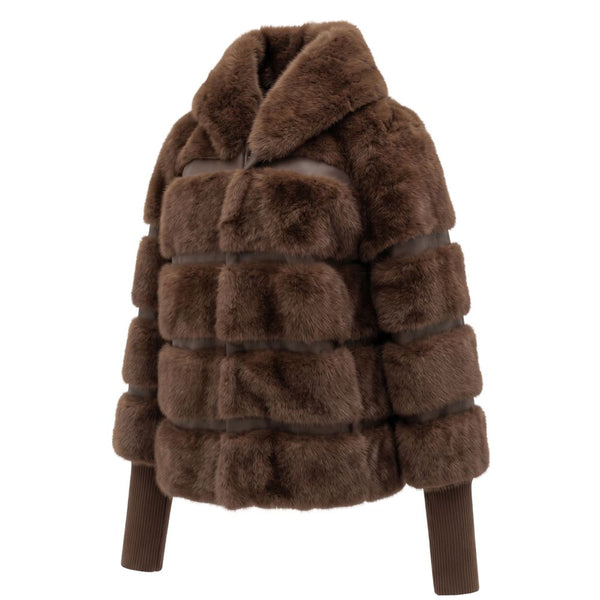 Baldinini Trend Brown Polyester Women Jacket