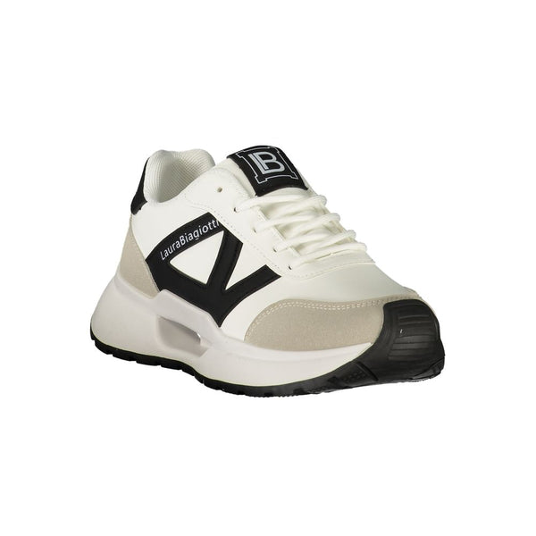 Laura Biagiotti White Polyurethane Women's Sneaker