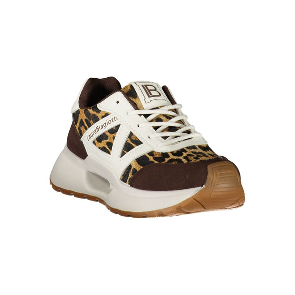 Laura Biagiotti Brown Polyurethane Women's Sneaker
