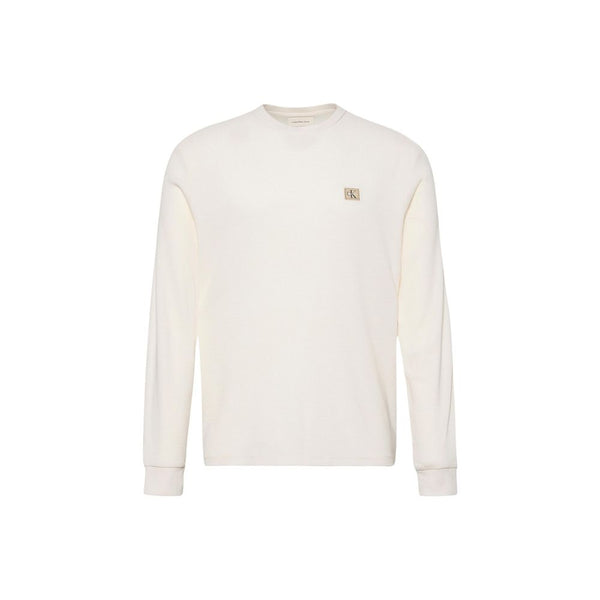 Calvin Klein Jeans Beige Cotton Long Sleeve T-Shirt