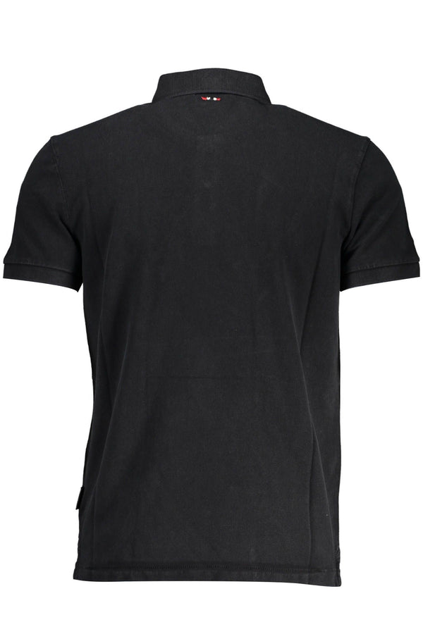 Napapijri Black Cotton Polo Shirt