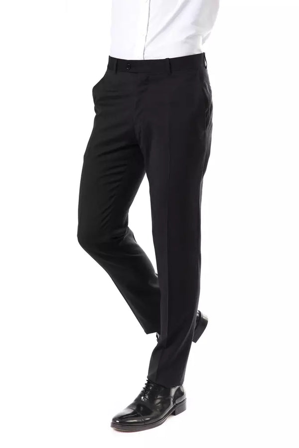 Uominitaliani Gray Wool Men's Suit Pants