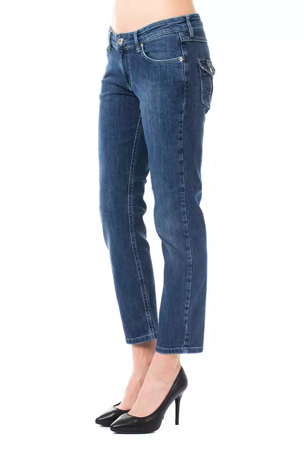 Ungaro Fever Light Blue Cotton Women Jeans