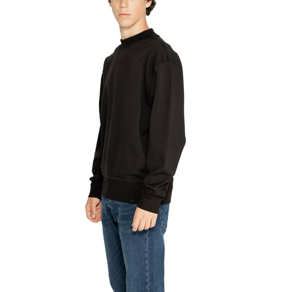 Calvin Klein Jeans Black Recycled Cotton Sweatshirt