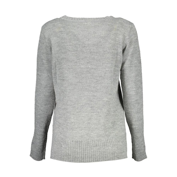 U.S. POLO ASSN. Argento Acrylic Women's Sweater