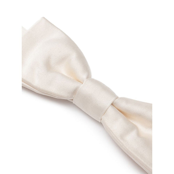 Dolce & Gabbana White Silk Bowtie