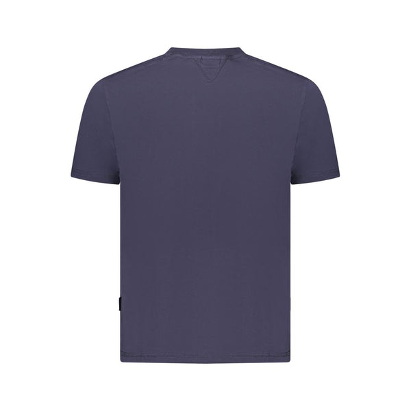 Napapijri Blue Organic Cotton Men T-Shirt