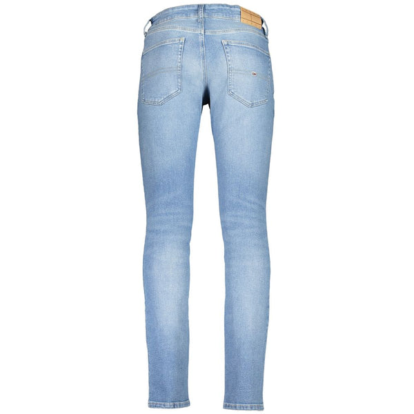 Tommy Hilfiger Azzurro Cotton Slim Men Jeans