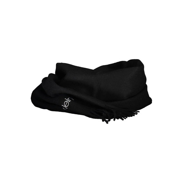 Calvin Klein Nero Acrylic Men Scarf Set