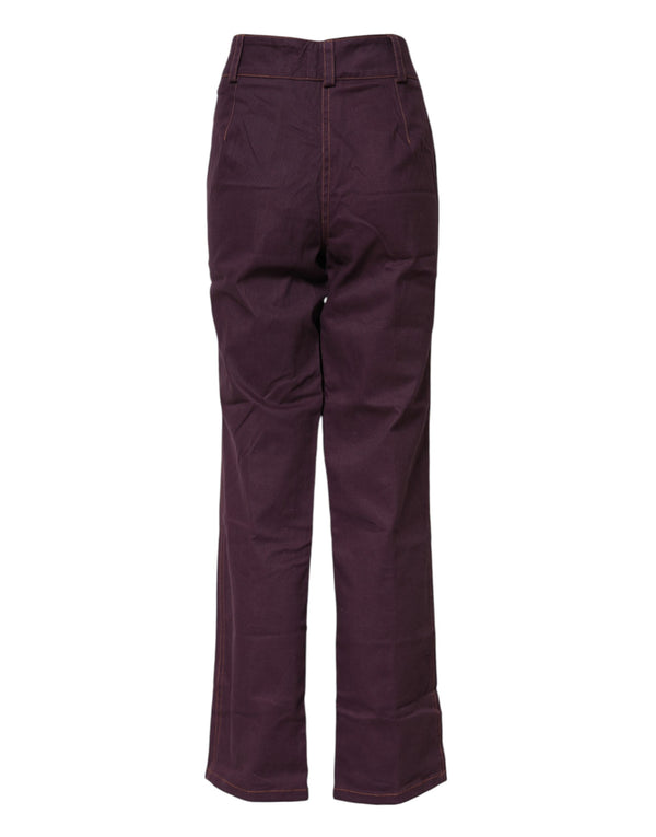 BENCIVENGA Purple High Waisted Tapered Pants