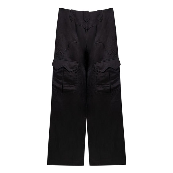 Tom Ford Black Viscose Cargo Pants