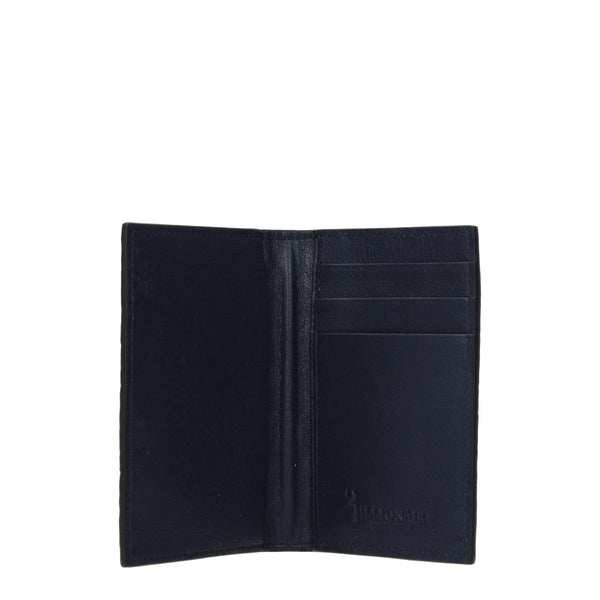 Billionaire Italian Couture Blue Crocodile Cardholder