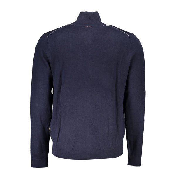 Napapijri Blue Tessuto Men's Cardigan