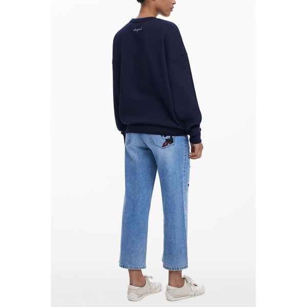 Desigual Blu Cotton Women Sweatshirt