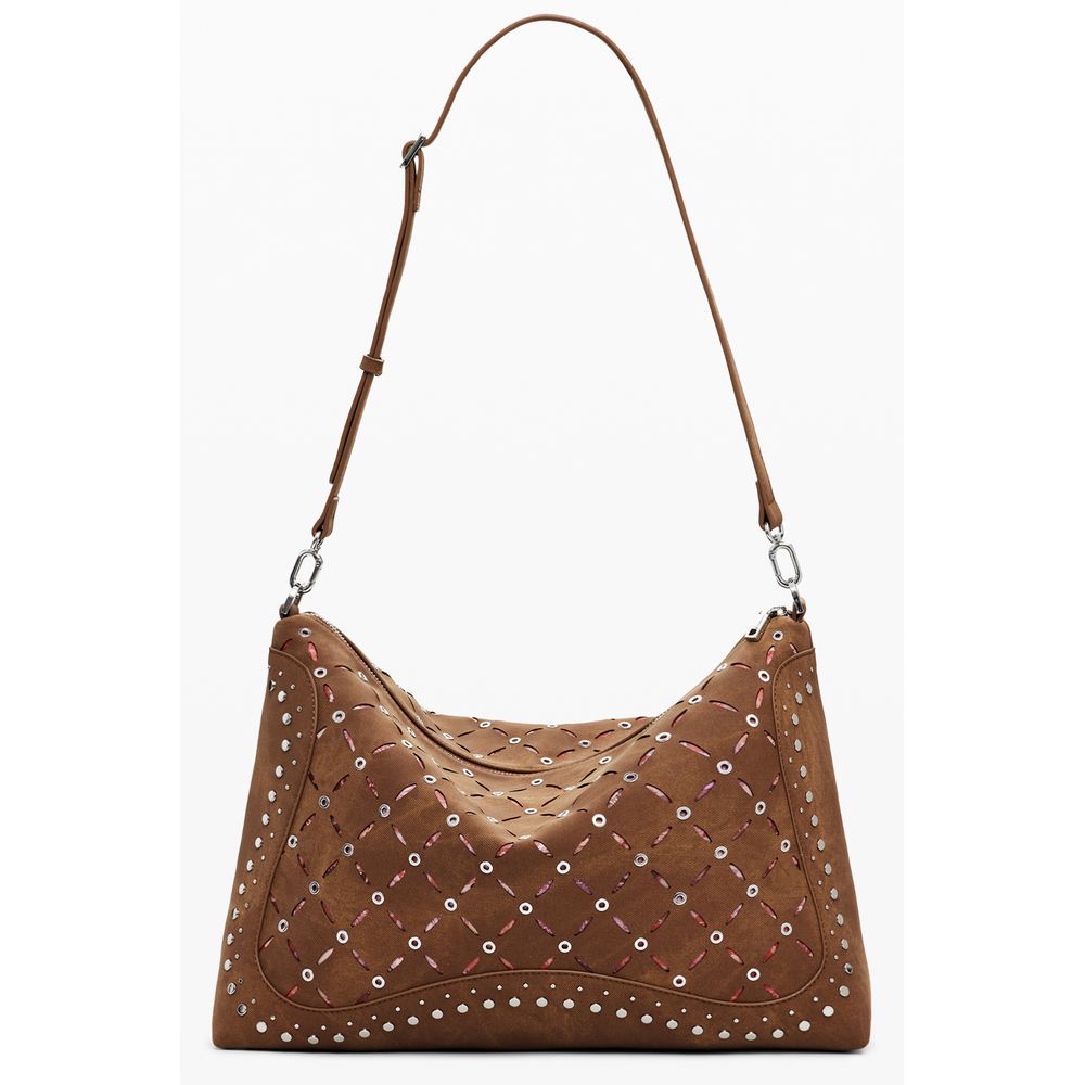 Desigual Marrone Poliuretano Women Mini Bag