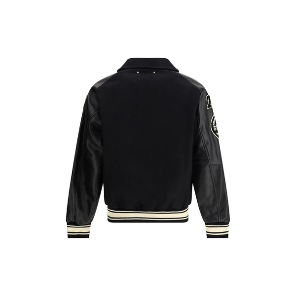 Golden Goose Black Wool Oves Aries Bomber