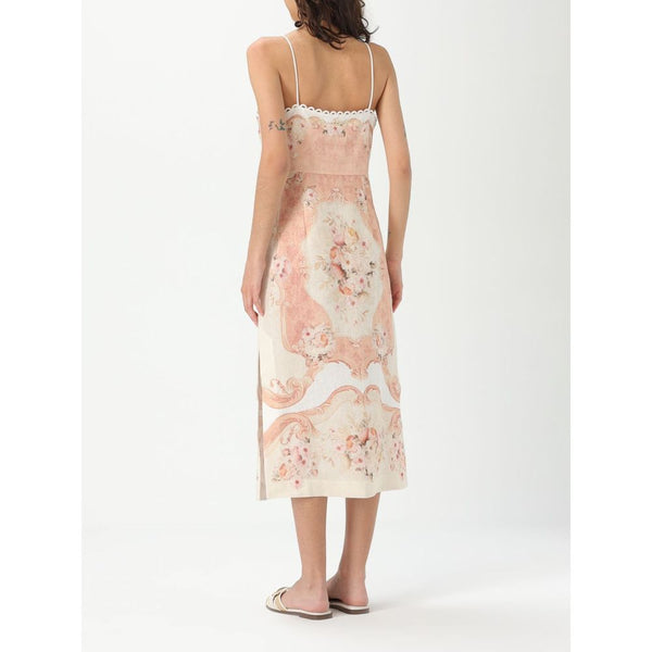 Twinset Multicolor Linen Casual Dress