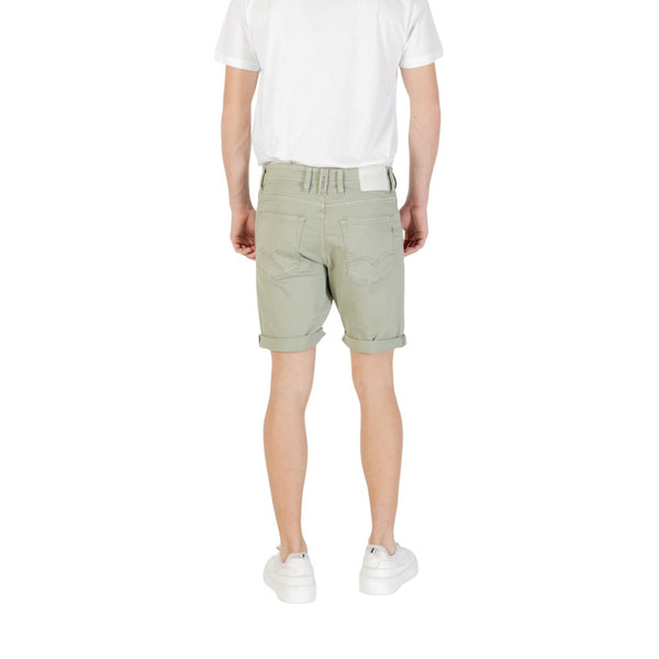 Replay Bicolor Cotton Bermuda Shorts