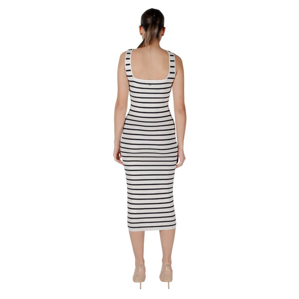 Morgan De Toi Beige Viscose Long Dress