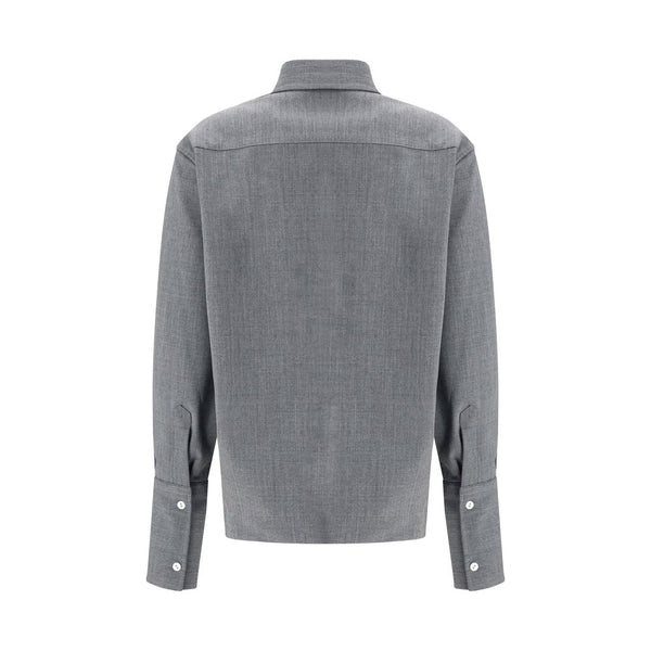 The Latest Gray Wool Oves Aries Shirt