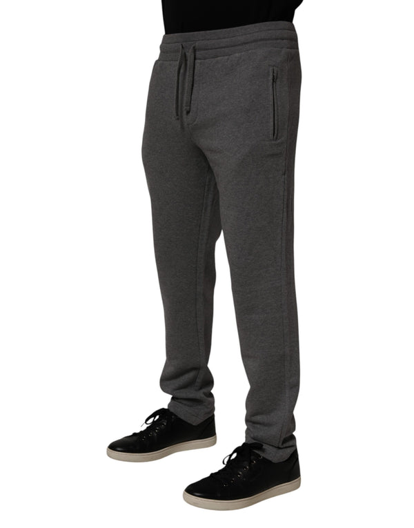Dolce & Gabbana Gray Cotton Jogger Sweatpants Trouser Pants